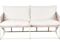 Havesofa 2 personers PONTE Metal Lys Beige