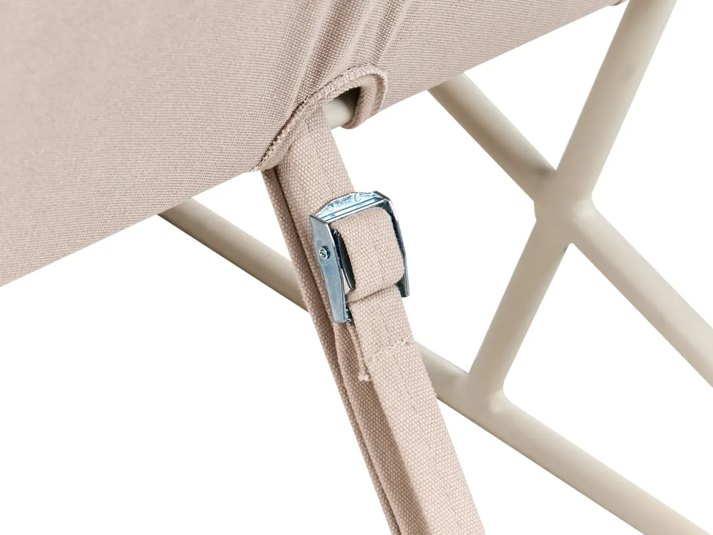 Havesofa 2 personers PONTE Metal Lys Beige