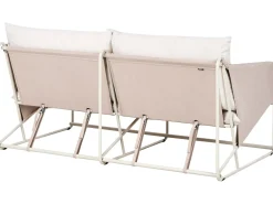 Havesofa 2 personers PONTE Metal Lys Beige
