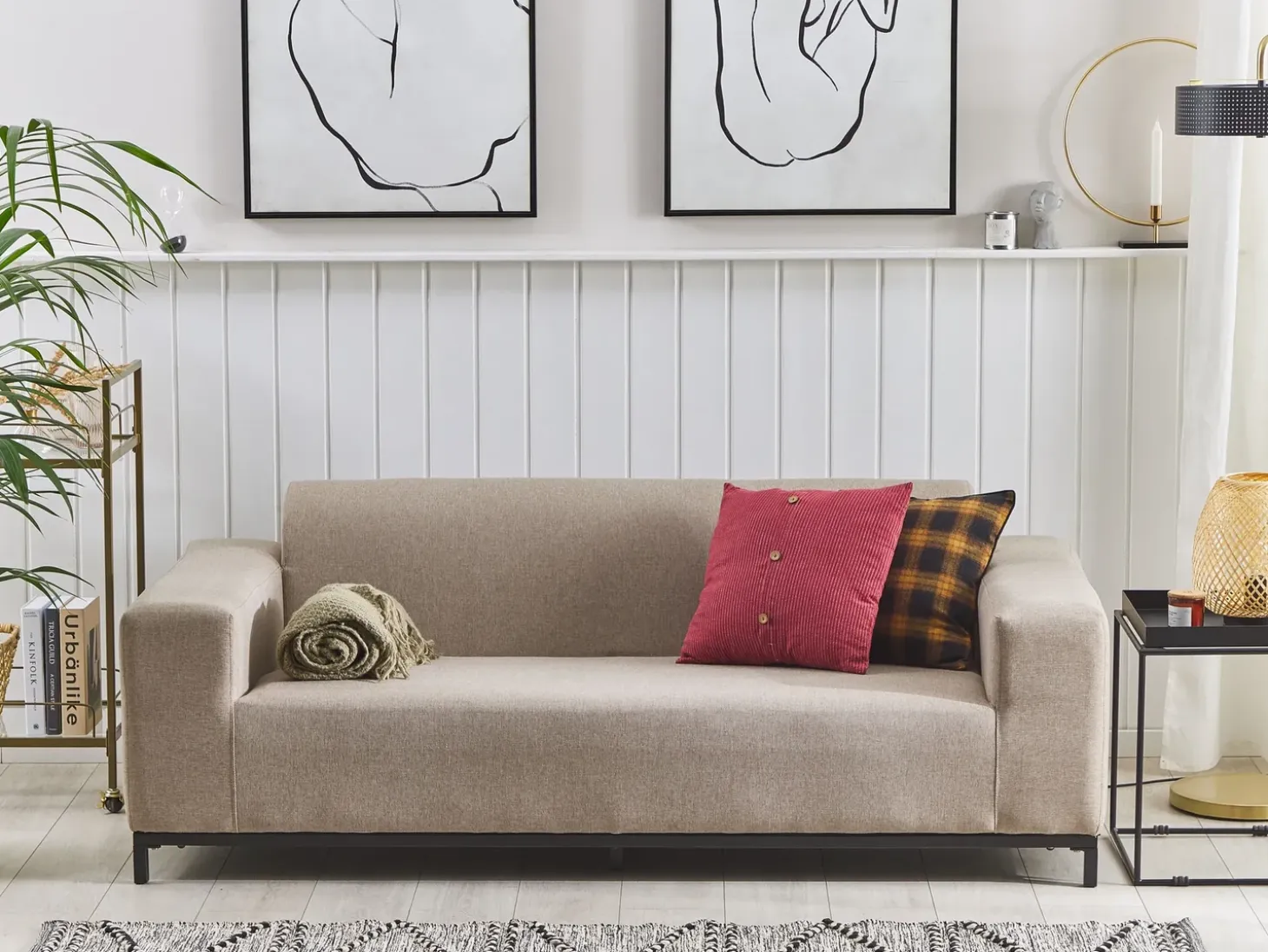 Havesofa 2 personers ROVIGO Beige