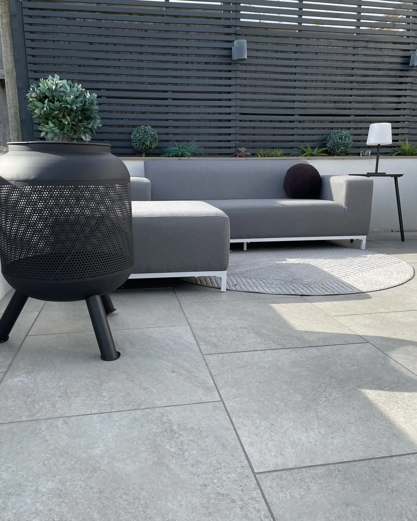 Havesofa 2 personers ROVIGO Grå