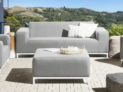 Havesofa 2 personers ROVIGO Lysegrå