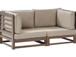 Havesofa 2 personers TRANI Certificeret akacietræ Mørkebrun