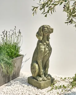 Havestatue NAIROBI Hund Grøn