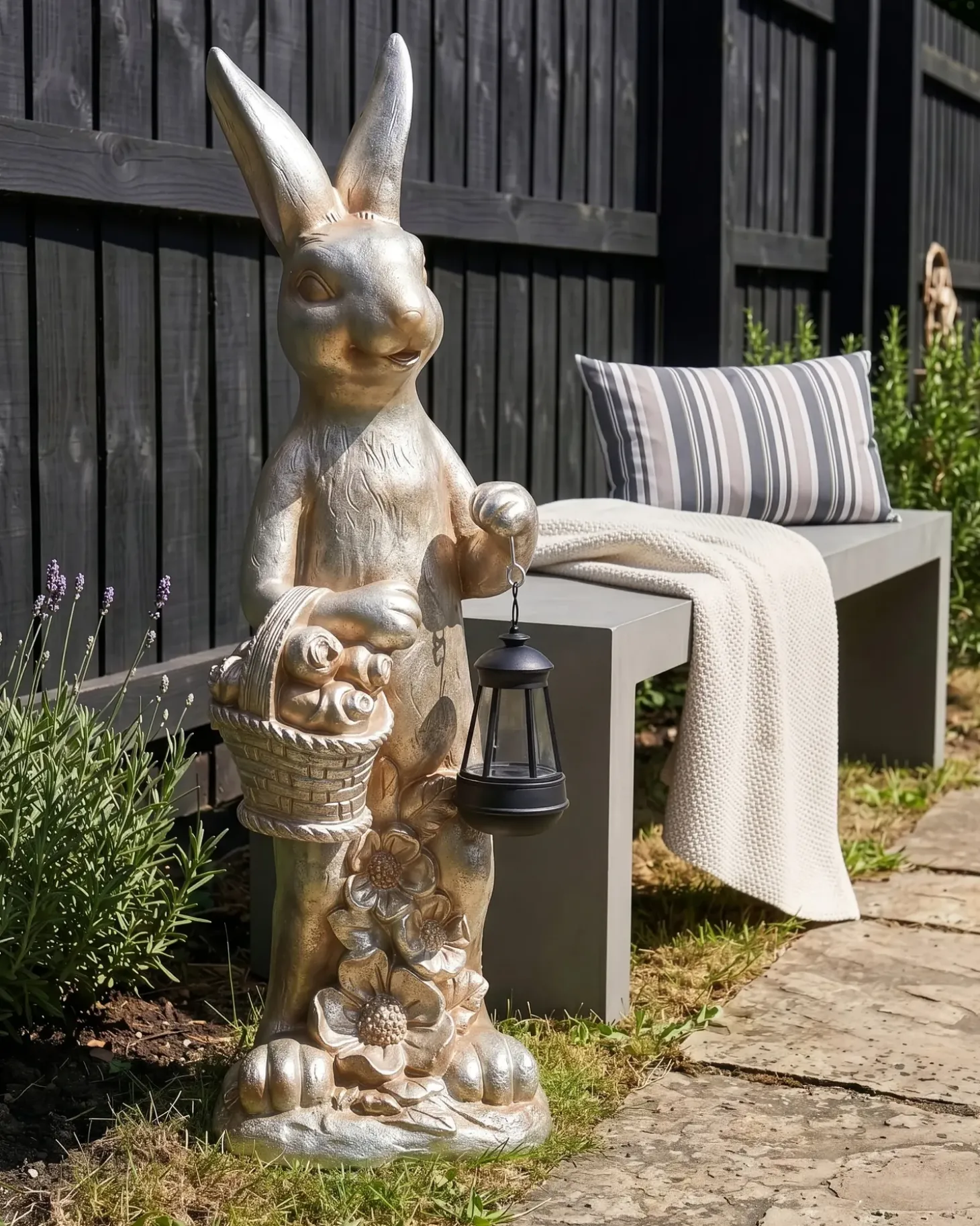 Havestatue OTTERUP Kanin Guld