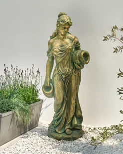 Havestatue TRYPOLIS Kvinde Grøn