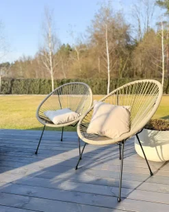 Havestol ACAPULCO II PE-rattan Lysegrå