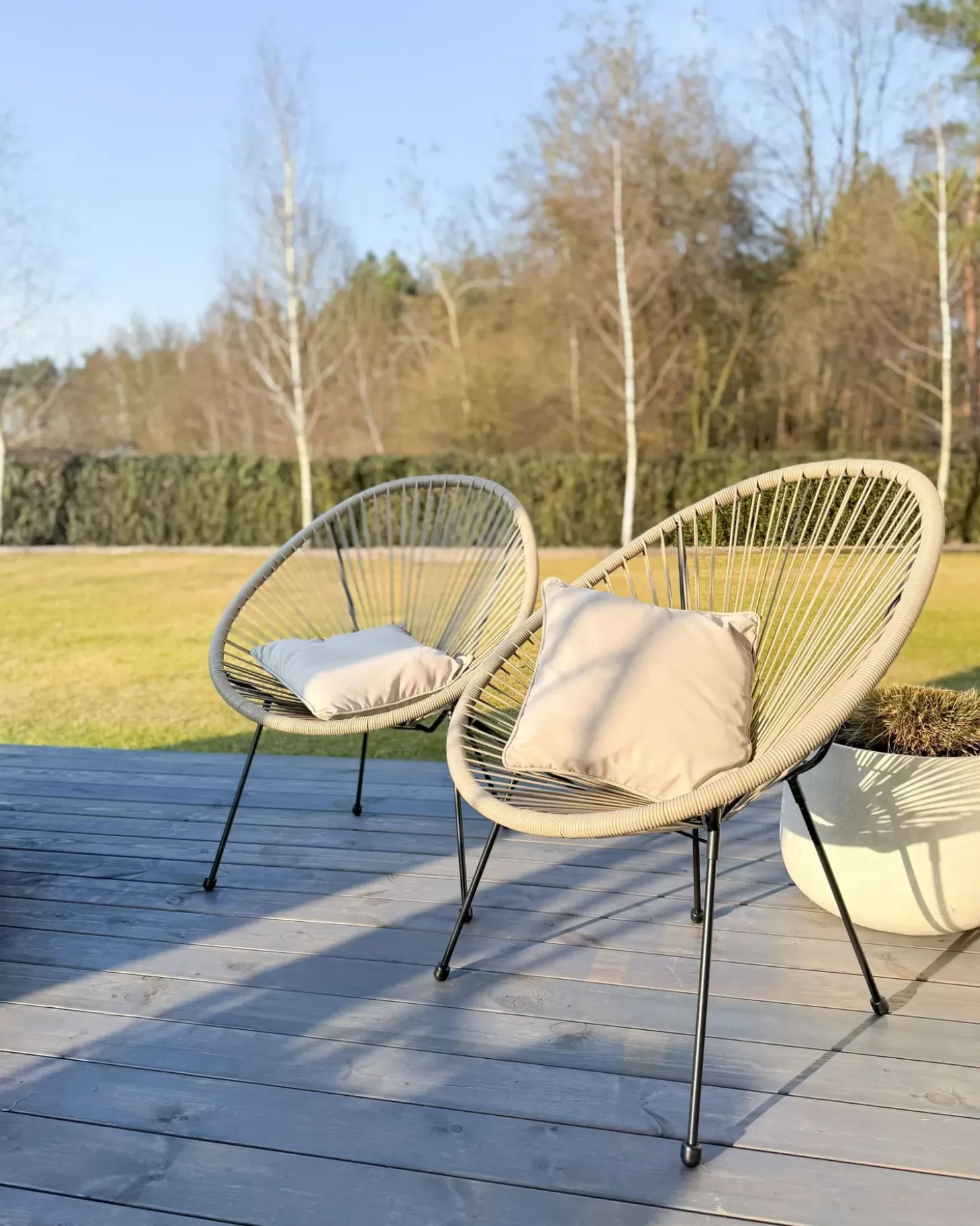 Havestol ACAPULCO II PE-rattan Lysegrå