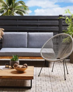 Havestol ACAPULCO II PE-rattan Lysegrå