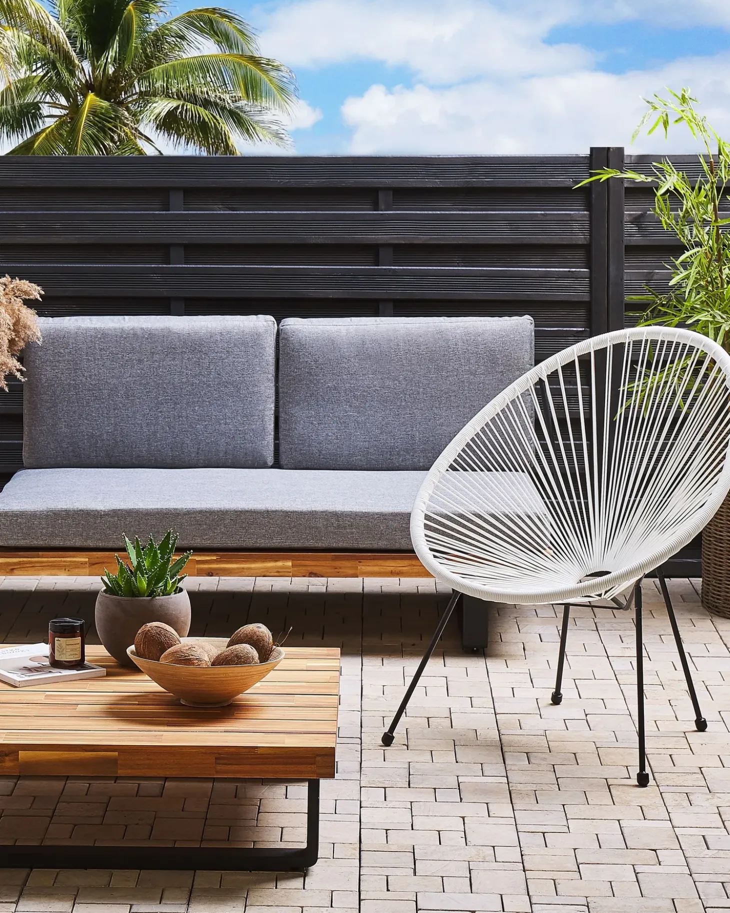 Havestol ACAPULCO II PE-rattan Hvid