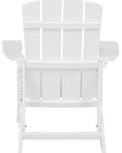 Havestol ADIRONDACK med fodskammel Hvid