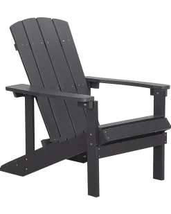 Havestol ADIRONDACK med fodskammel Mørkegrå