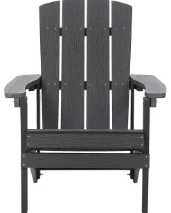 Havestol ADIRONDACK med fodskammel Mørkegrå