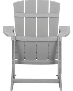 Havestol ADIRONDACK med fodskammel Lysegrå