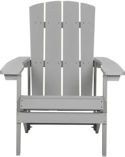 Havestol ADIRONDACK med fodskammel Lysegrå