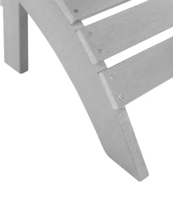 Havestol ADIRONDACK med fodskammel Lysegrå