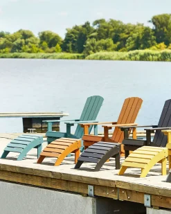 Havestol ADIRONDACK med fodskammel Turkis