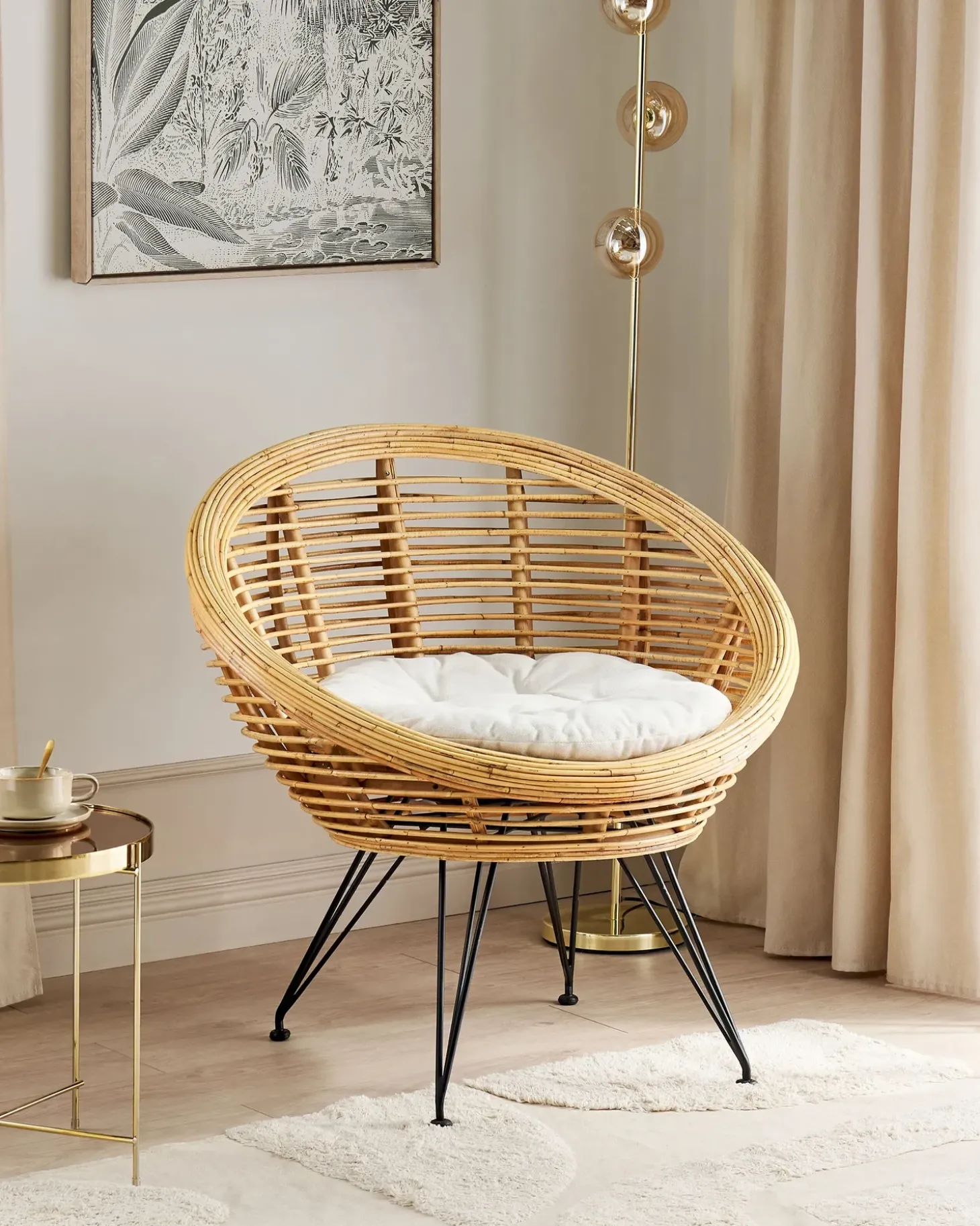 Havestol MARATEA Rattan Naturlig