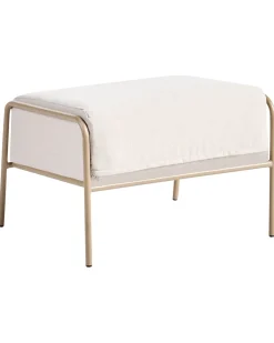 Havestol NIMIS med fodskammel Lys Beige