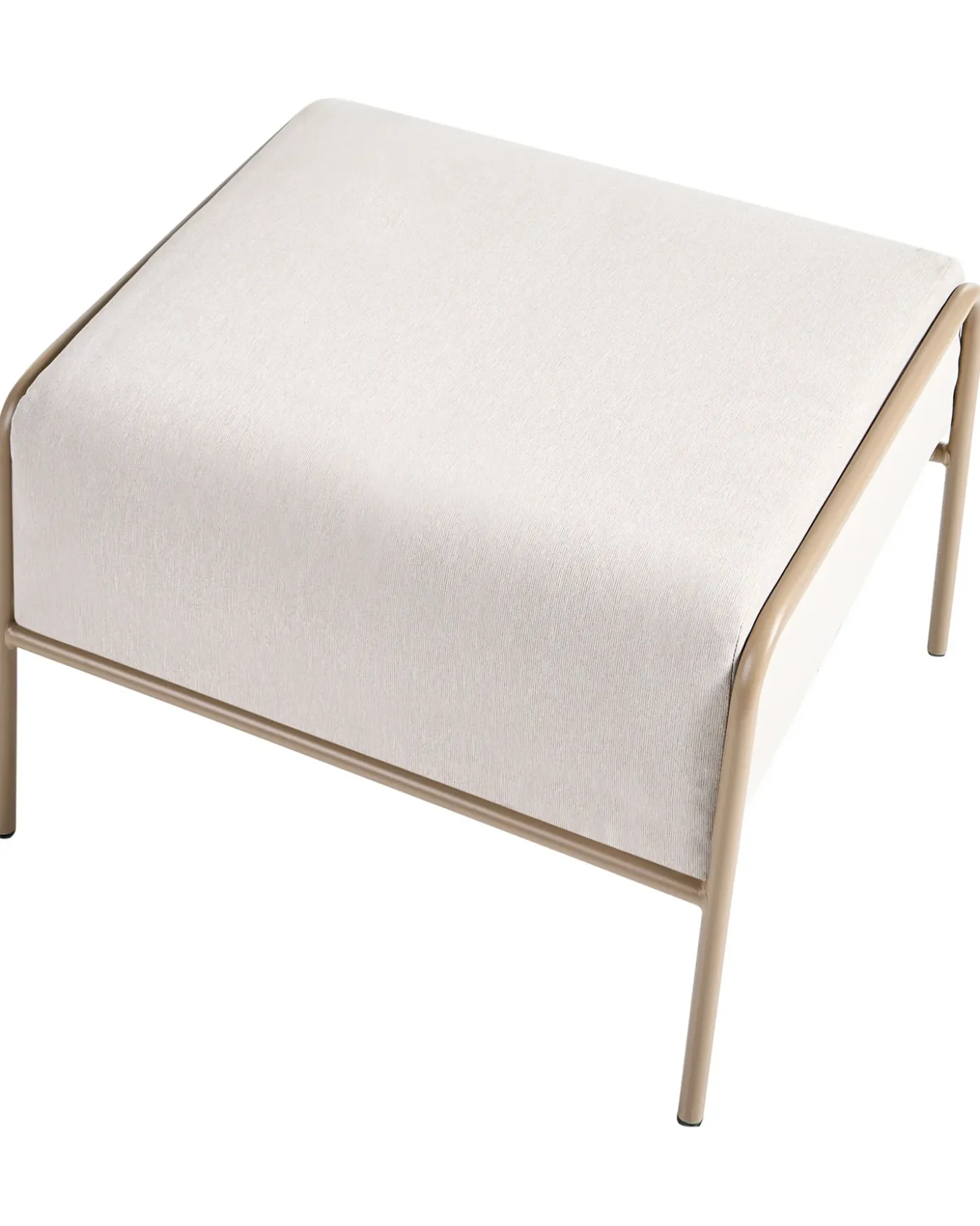 Havestol NIMIS med fodskammel Lys Beige