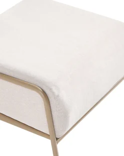 Havestol NIMIS med fodskammel Lys Beige