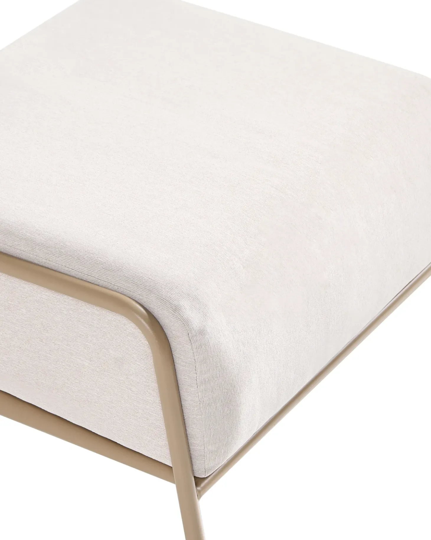 Havestol NIMIS med fodskammel Lys Beige