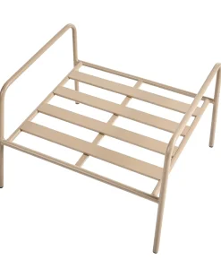 Havestol NIMIS med fodskammel Lys Beige