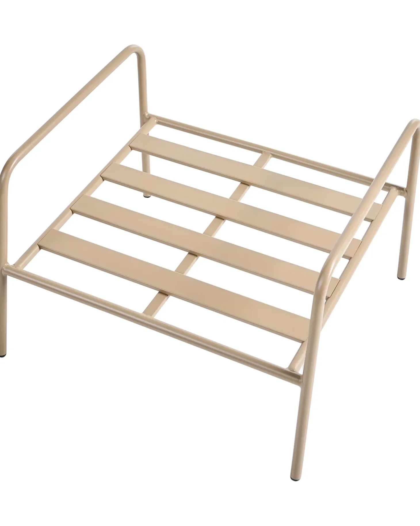 Havestol NIMIS med fodskammel Lys Beige
