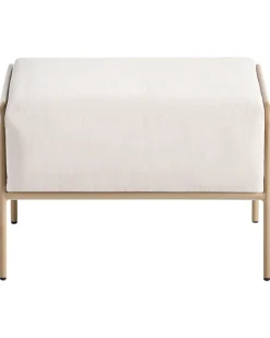 Havestol NIMIS med fodskammel Lys Beige