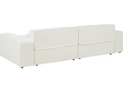 HELLNAR 3 personers Hjørnesofa modul Venstrevendt Cremehvid Boucle