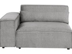 HELLNAR 3 personers Hjørnesofa modul Venstrevendt Grå med fodskammel