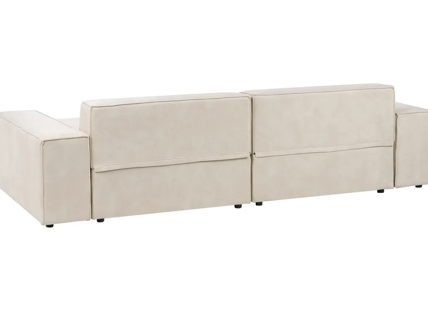 HELLNAR 3 personers Hjørnesofa modul Venstrevendt Lys Beige Velour