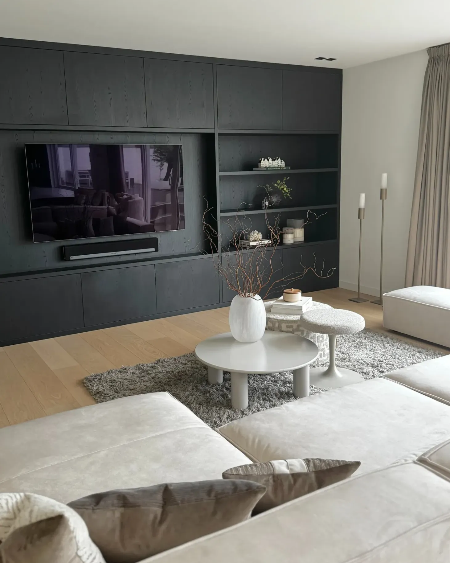 HELLNAR 3 personers Hjørnesofa modul Venstrevendt Lys Beige Velour