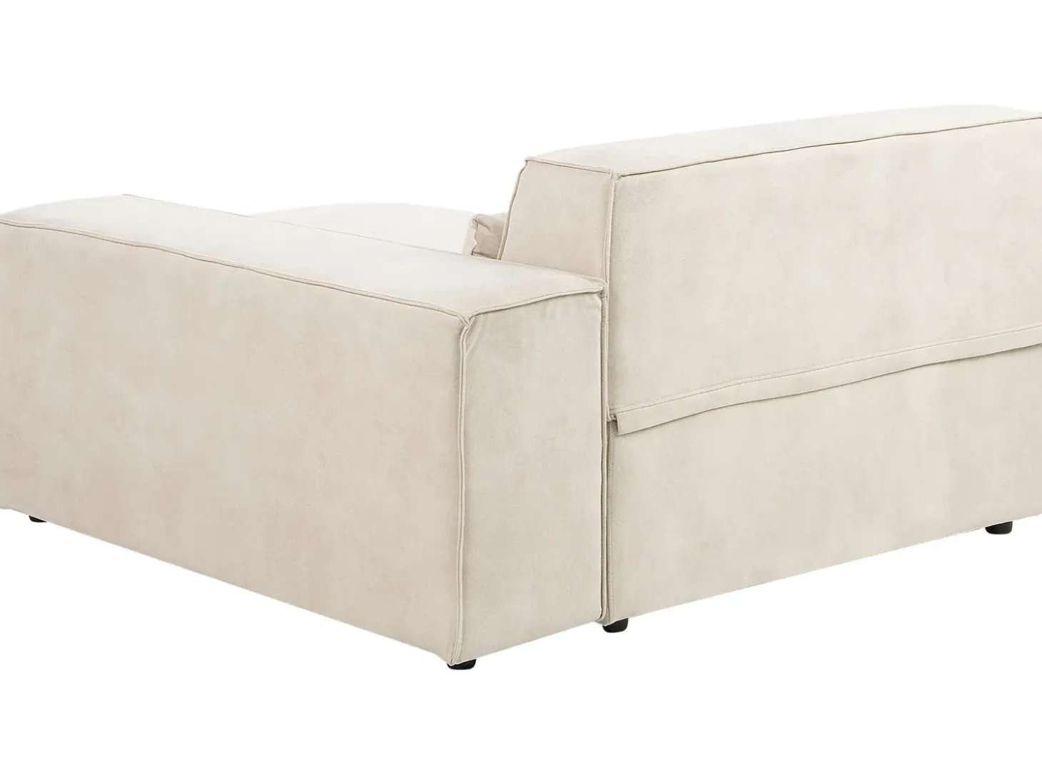 HELLNAR 3 personers Hjørnesofa modul Venstrevendt Lys Beige Velour