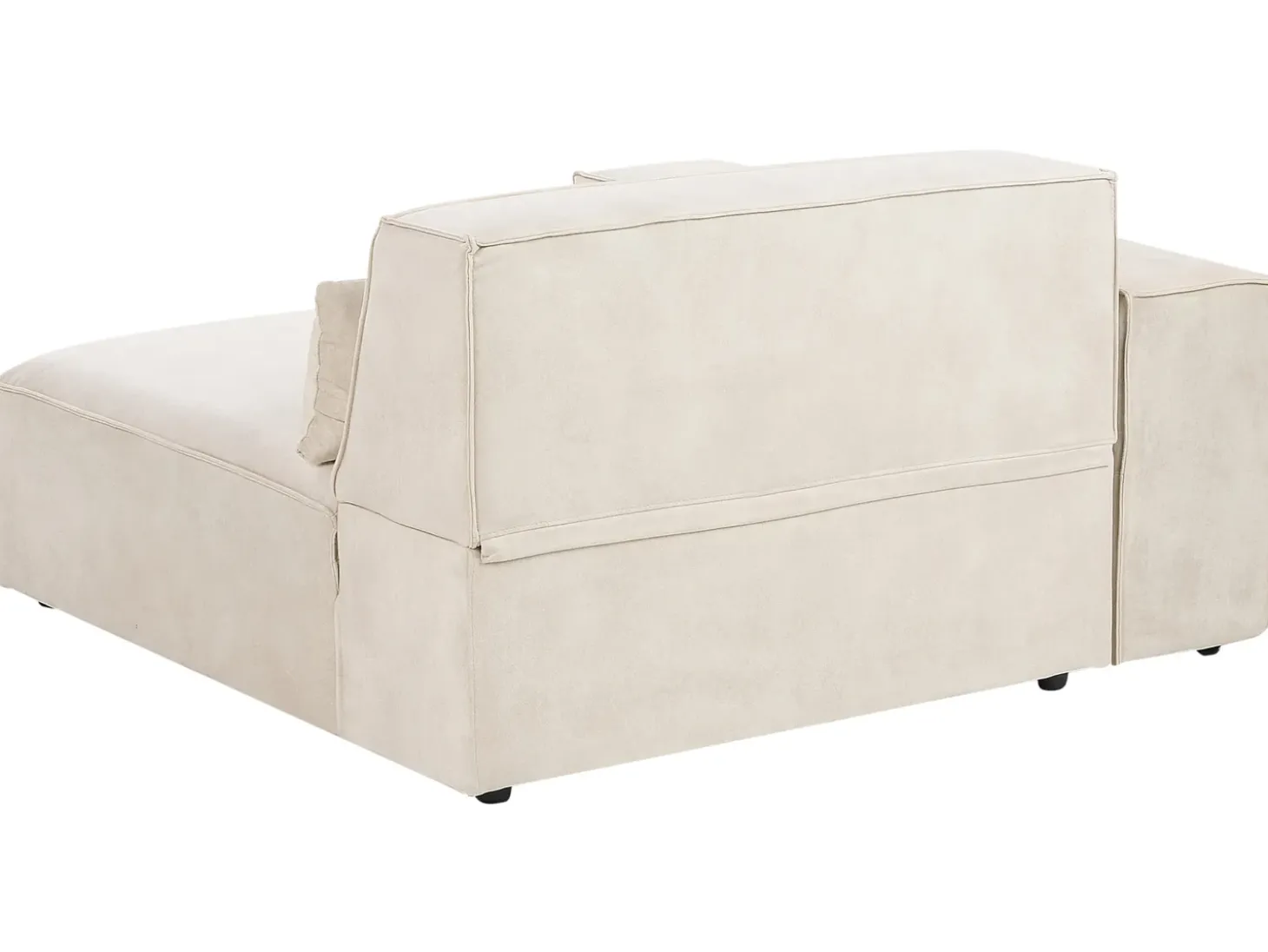 HELLNAR 3 personers Hjørnesofa modul Venstrevendt Lys Beige Velour