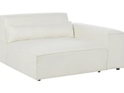 HELLNAR 3 personers Modulsofa Cremehvid Boucle med fodskammel