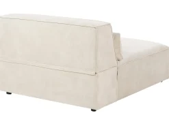 HELLNAR 3 personers Modulsofa Lys Beige Velour med fodskammel