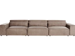 HELLNAR 3 personers Modulsofa Lysebrun