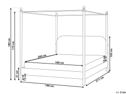 Himmelseng Boucle DANNEMOIS 180 x 200 cm Cremehvid