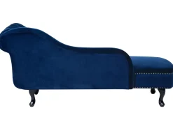 Højrevendt chaiselong NIMES Velour Navy Blå