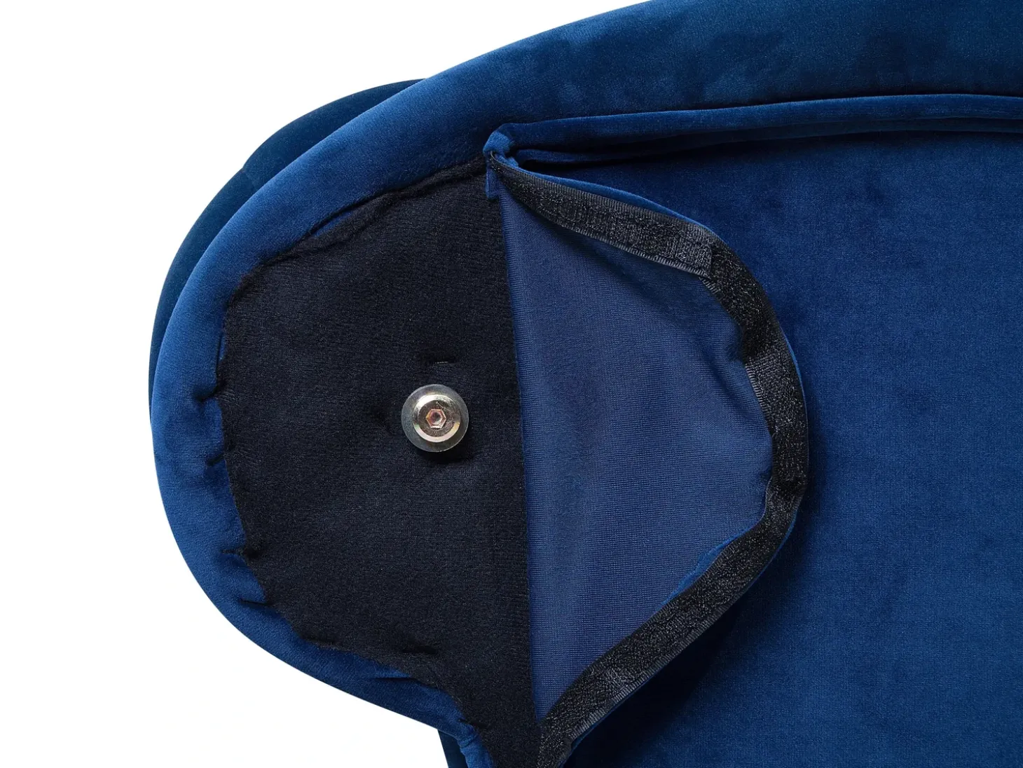 Højrevendt chaiselong NIMES Velour Navy Blå