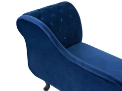 Højrevendt chaiselong NIMES Velour Navy Blå