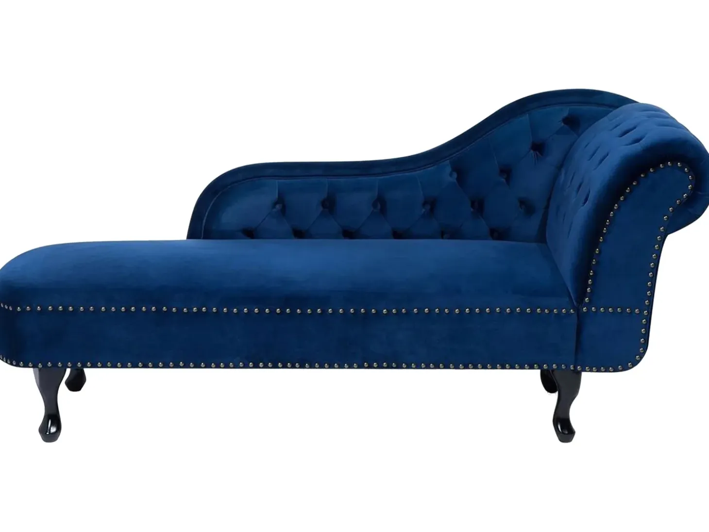 Højrevendt chaiselong NIMES Velour Navy Blå