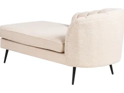 Højrevendt chaiselong ALLIER Boucle Lys Beige