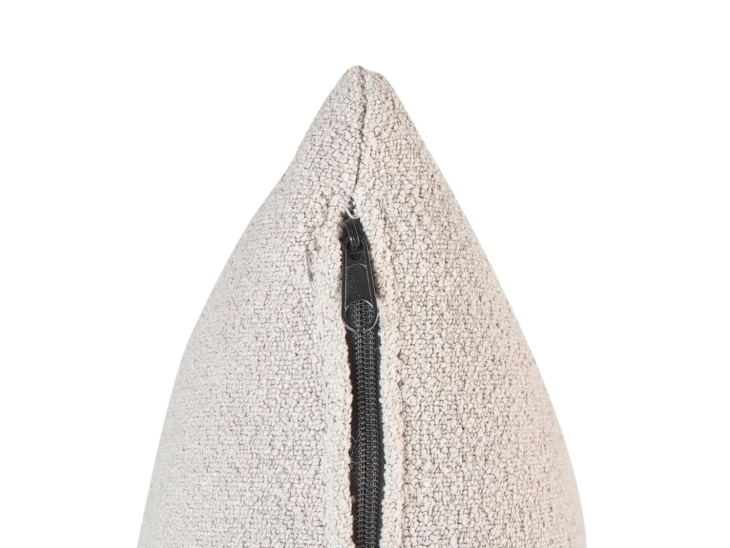 Højrevendt chaiselong CHEVANNES Boucle Lys Beige