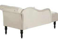 Højrevendt chaiselong IVRY Velour Lys Beige