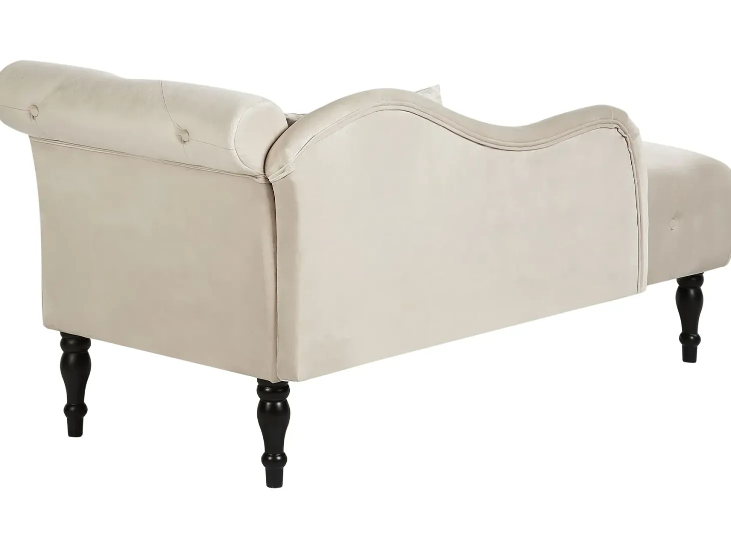 Højrevendt chaiselong IVRY Velour Lys Beige