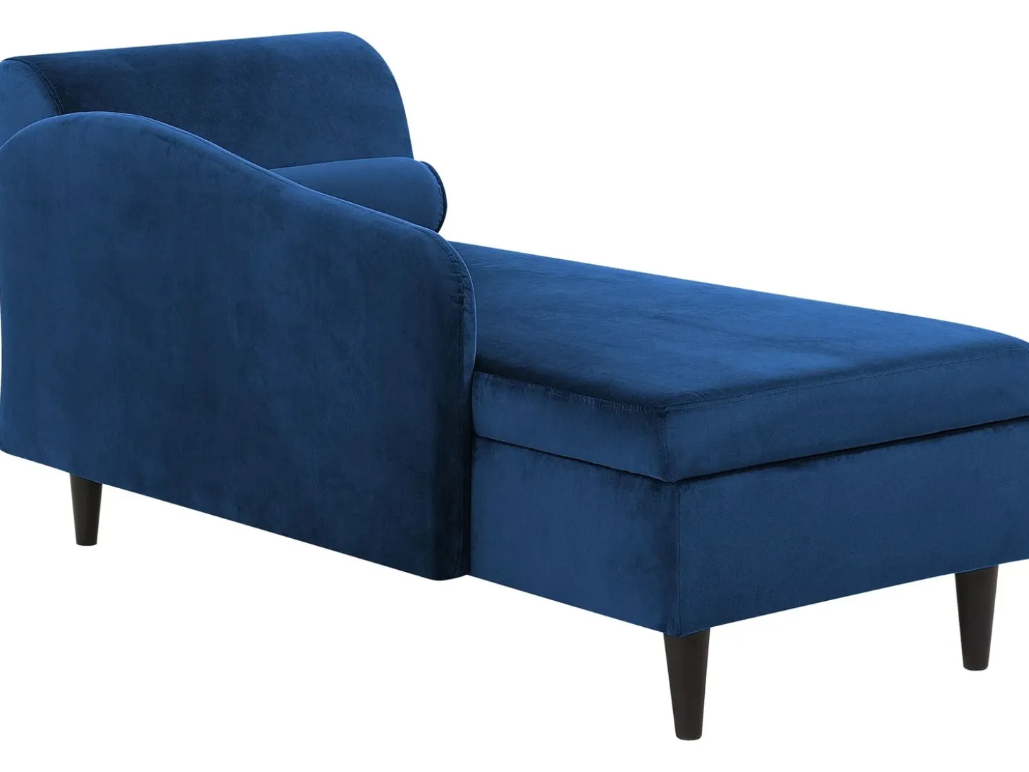Højrevendt chaiselong LUIRO Velour Navy Blå med opbevaring
