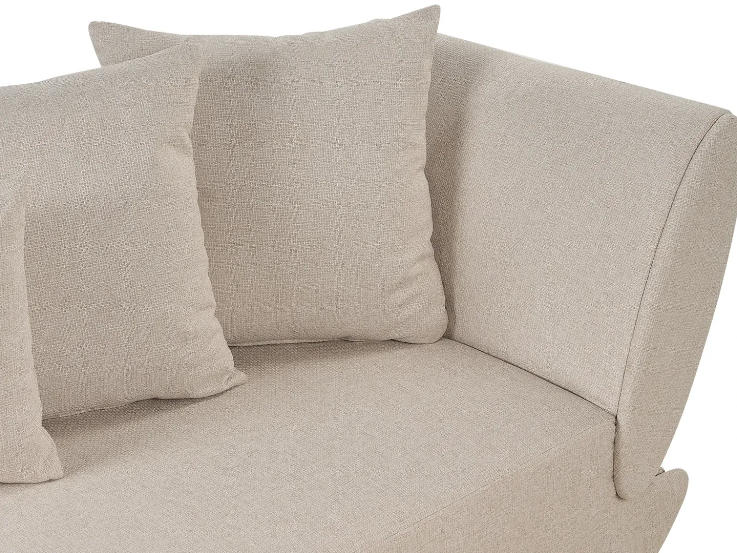 Højrevendt chaiselong MERI Kunstlinned Beige med opbevaring