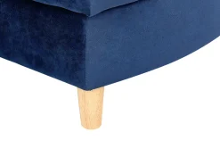 Højrevendt chaiselong MERI Velour Navy Blå med opbevaring